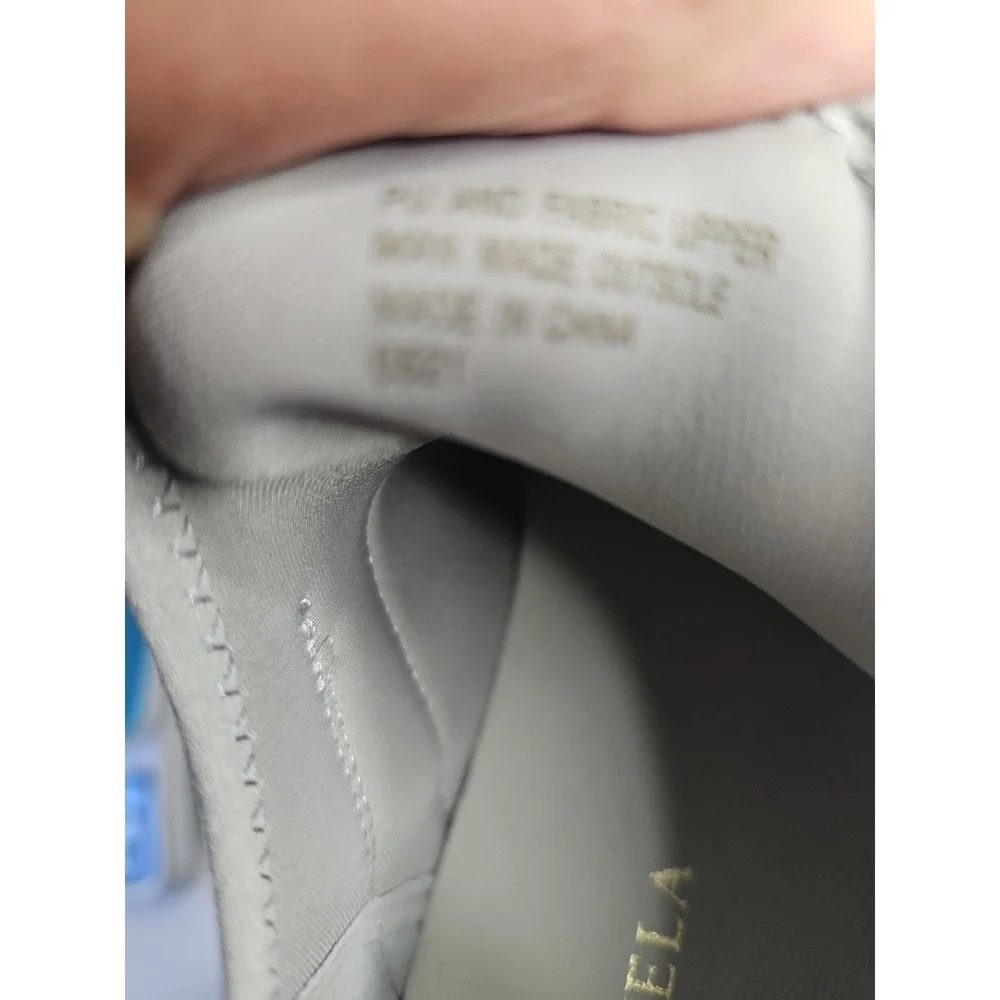Carvela Women's Lament Bling Embellished Sneakers  Gray Size 38.5 - Picture 2 of 10